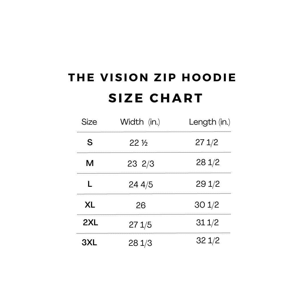 THE VISION ZIP HOODIE | UNISEX